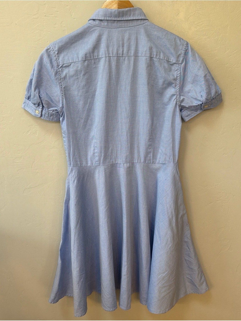 Polo Ralph Lauren Shirt Dress Girls 16 Blue Oxford Preppy Coastal Old Money - Picture 4 of 5